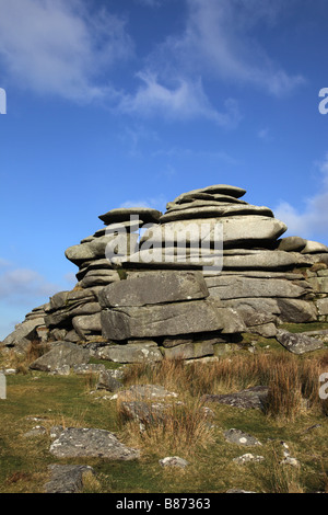 La lande de Bodmin cornwall rough tor Banque D'Images