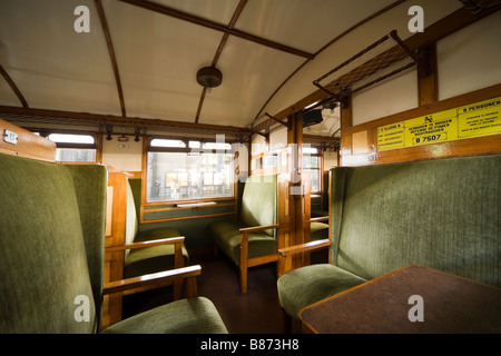 Intérieur d'un International hollandais début du xxe siècle, a fait un wagon 1923 à Haarlem par Beynes. Deuxième section de 2ème classe. Banque D'Images