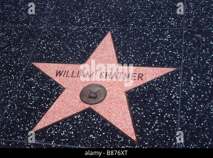 William Shatner Star à Hollywood, États-Unis Banque D'Images