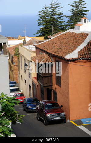 Icod de los Vinos ville rue centre Tenerife Banque D'Images