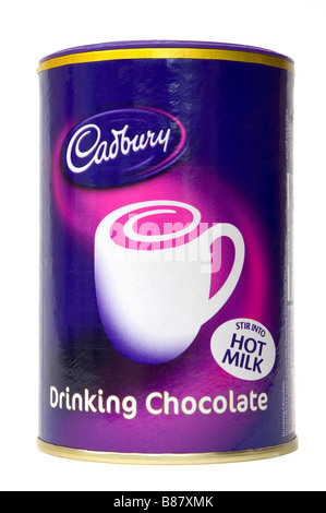 Potable Cadbury chocolat en poudre Banque D'Images