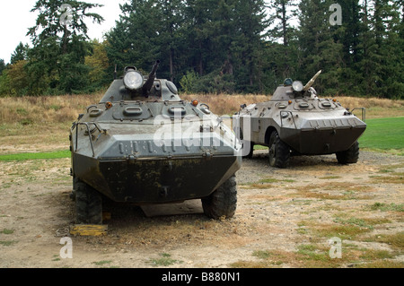 Matériel d'exécution de chars de l'Armée militaire Réservoirs Pistes Banque D'Images