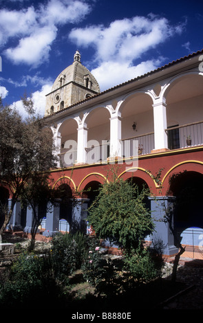 Cloître de San Francisco église du couvent, La Paz, Bolivie Banque D'Images