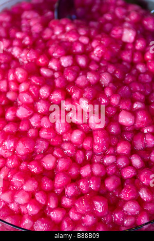 Cheshnuts croquant Rubis (eau douce) marché de Chatuchak Bangkok Décrochage Banque D'Images