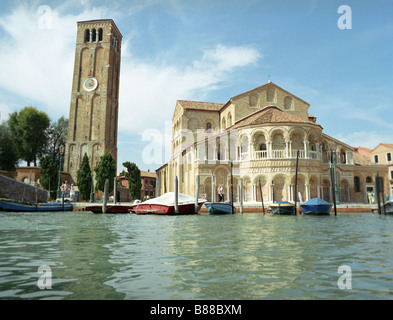 Église de Santa Maria San Donato Murano Venise Italie Banque D'Images