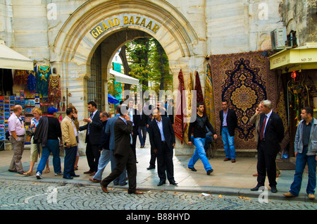 Entrée au Grand Bazar Istanbul Turquie Banque D'Images