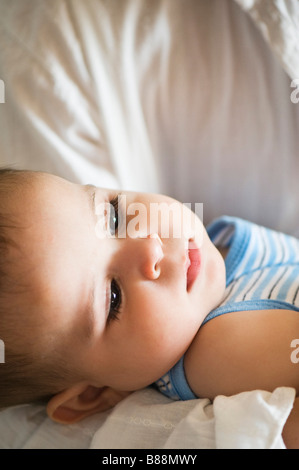 Le père aimant et baby boy Banque D'Images