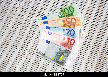 Billets européens Banque D'Images