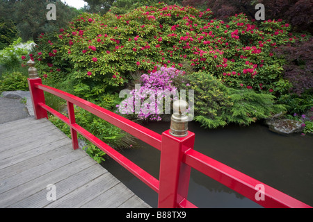 Seattle, WA : Jardins Kubota - Coeur travées le collier d'Étangs Banque D'Images