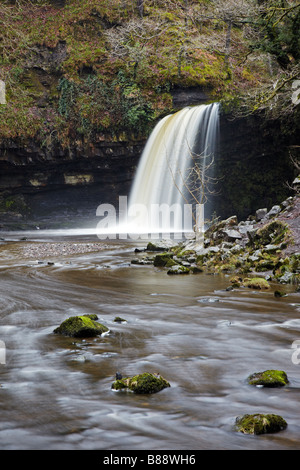 Sgwd Gwladus Pontneddfechan, Cascade, Neath Valley, South Wales, UK Banque D'Images