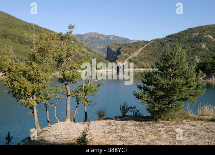 Lac de Chaudanne près de Castellane Alpes de Provence France Banque D'Images