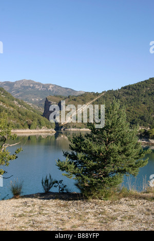 Lac de Chaudanne près de Castellane Alpes de Provence France Banque D'Images