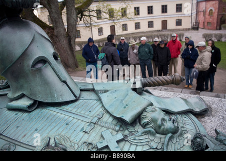 La forteresse de Suomenlinna à Helsinki, la capitale de la Finlande, de la mer Baltique Banque D'Images