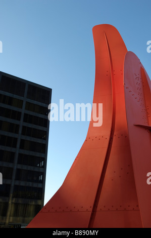 La Grande Vitesse sculpture d'Alexander Calder à Grand Rapids, Michigan USA Banque D'Images