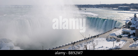 Panorama des Chutes Canadiennes sur la rivière Niagara en Ontario Canada Banque D'Images