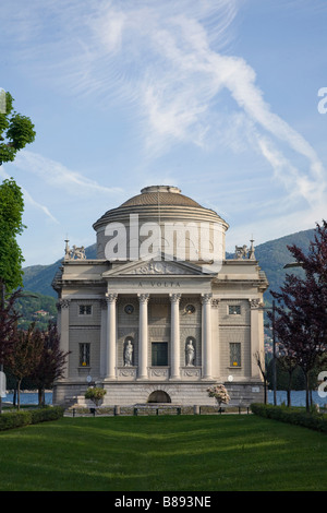 Temple de la Volta à Côme Italie Banque D'Images