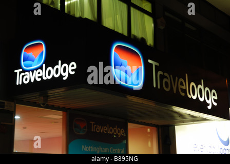 Travelodge Hotel Maid Marion Way à Nottingham, Royaume-Uni. Banque D'Images