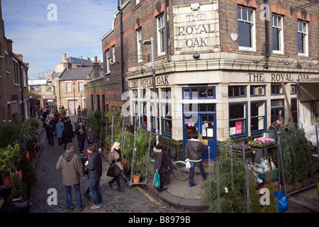 Columbia Road est de Londres. Banque D'Images