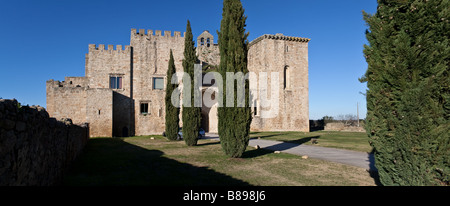 Flor da Rosa monastère. Appartenait à l'Ordre de Malte ou chevaliers Hospitaller comme c'est aussi connu. Auberge historique du Portugal. Banque D'Images