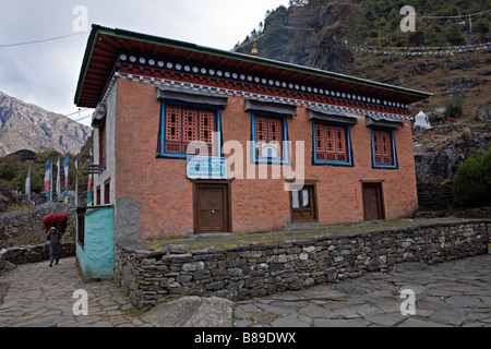 Monastère de Chaurikharka Hochhaling Urgen Solokhumbu région Népal Banque D'Images