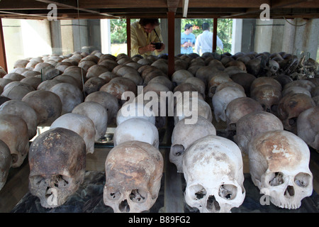 Génocide à Choeung Ek, à l'extérieur du centre de Phnom Penh, Cambodge. Banque D'Images