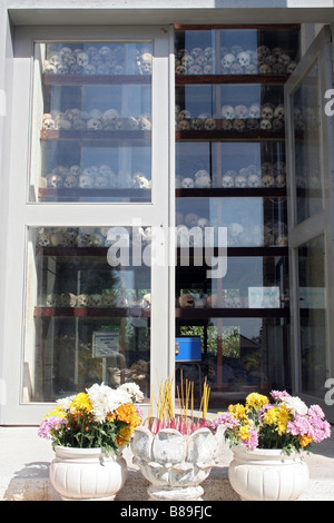 Génocide à Choeung Ek, à l'extérieur du centre de Phnom Penh, Cambodge. Banque D'Images