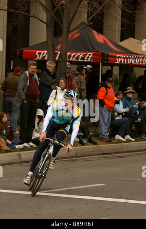 Gregory Rast de l'équipe Astana lors du prologue de l'Amgen Tour de Californie à Sacramento. Feb 14,2009 Banque D'Images