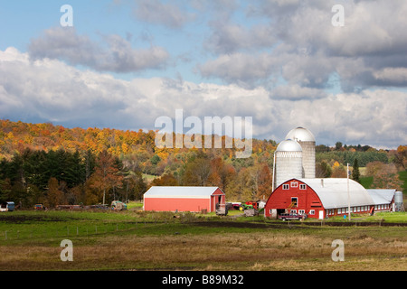 Une ferme en milieu rural Vermont 9 Octobre 2008 Banque D'Images