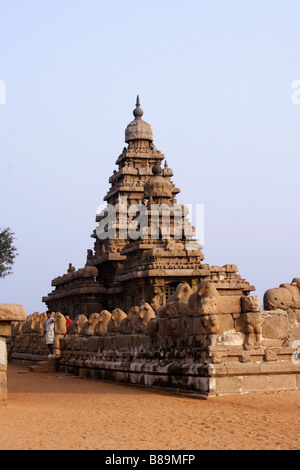 Shore temple, Mamallapuram, Inde Banque D'Images