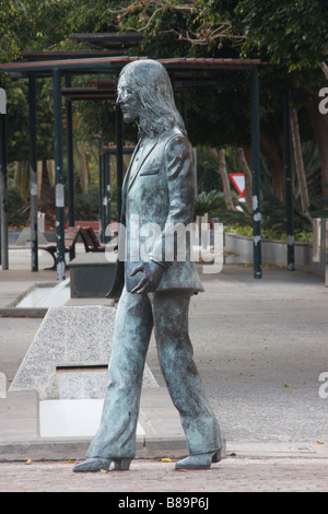 Statue de John Lennon sur Gran Canaria Banque D'Images