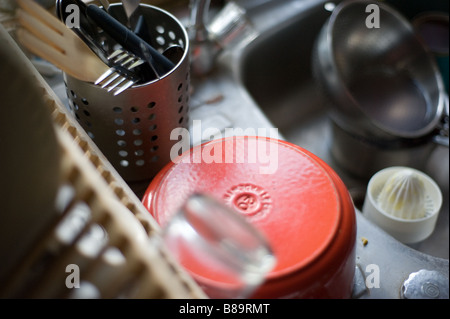 Grattoir à vaisselle Banque D'Images