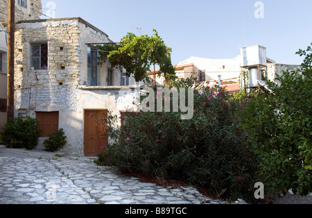 Maison avec grande terrasse à Lefkara, sud de Chypre Banque D'Images