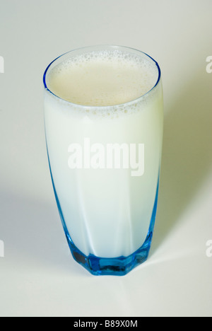 Un verre de lait Banque D'Images