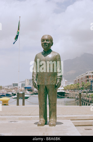 Nelson Mandela au v&a Victoria et Alfred Waterfront à Cape Town en Afrique du sud de l'Afrique sub-saharienne. art moderne de style de vie voyage touristique Banque D'Images