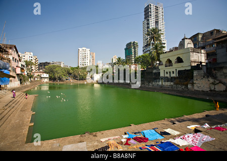 Banganga Tank, Mumbai, Inde, Asie Banque D'Images