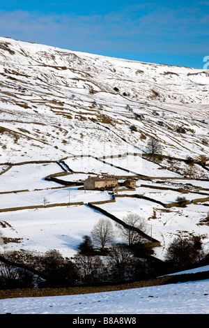 Arkengarthdale en hiver du Yorkshire en Angleterre Banque D'Images