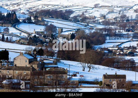 Arkengarthdale en hiver du Yorkshire en Angleterre Banque D'Images