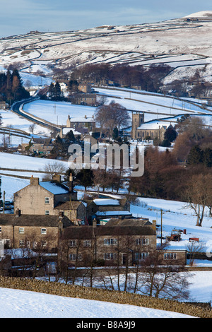 Arkengarthdale en hiver du Yorkshire en Angleterre Banque D'Images