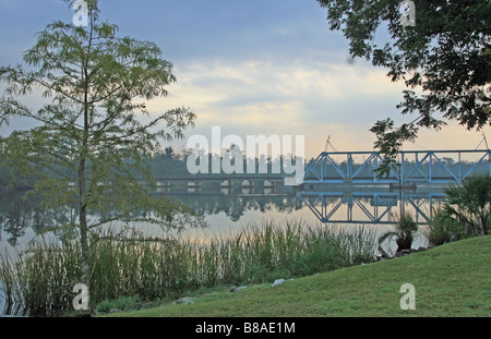 Scenic, Blackwater River, rivière, l'eau, l'eau calme, tôt le matin, lever du soleil, nouveau jour, paisible, serein, réfléchi, de réflexion Banque D'Images