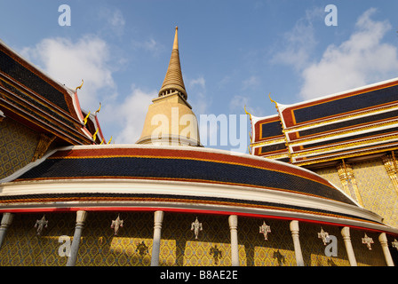 Chedi Wat Ratchabophit temple dans le centre de Bangkok en Thaïlande Banque D'Images