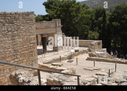 Site archéologique de Knossos, Crète, Grèce Banque D'Images