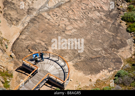 Plate-forme d'observation au Cap Leeuwin Lighthouse Augusta Australie Occidentale wa Banque D'Images