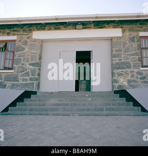 La prison de Nelson Mandela à Robben Island Museum de Cape Town en Afrique du Sud, en Afrique sub-saharienne. l'apartheid historique historique histoire billet Banque D'Images