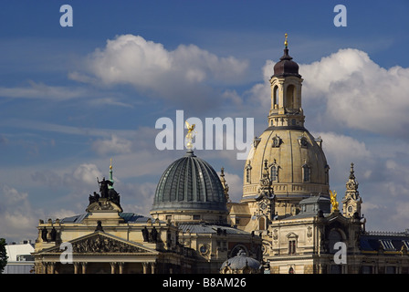 Dresde Dresde Frauenkirche église Notre Dame 18 Banque D'Images