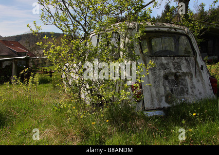 Une vieille voiture Renault. Banque D'Images