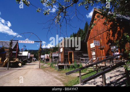 Historique de Barkerville Barkerville, BC Banque D'Images