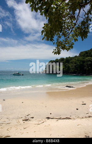 Isla Bolaños, Golfo de Chiriqui, Panama, province de Chiriquí Banque D'Images