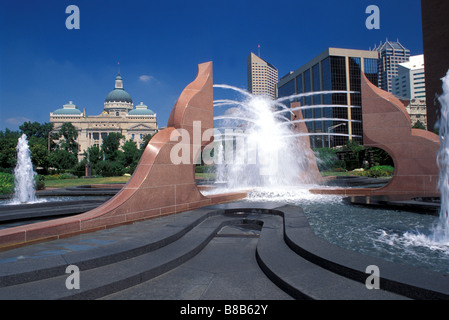 State Capitol Indianapolis Indiana USA Banque D'Images