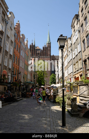 Dans la rue, en voïvodie de Gdansk, Pologne Banque D'Images