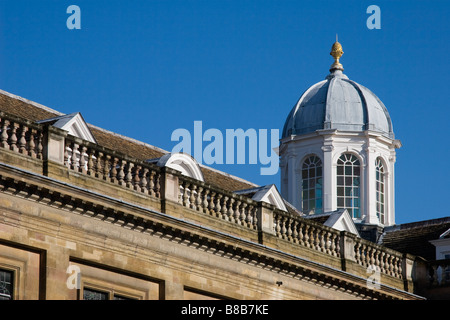 Le toit orné d' 'Clare College à Cambridge, Angleterre, Royaume-Uni. Banque D'Images